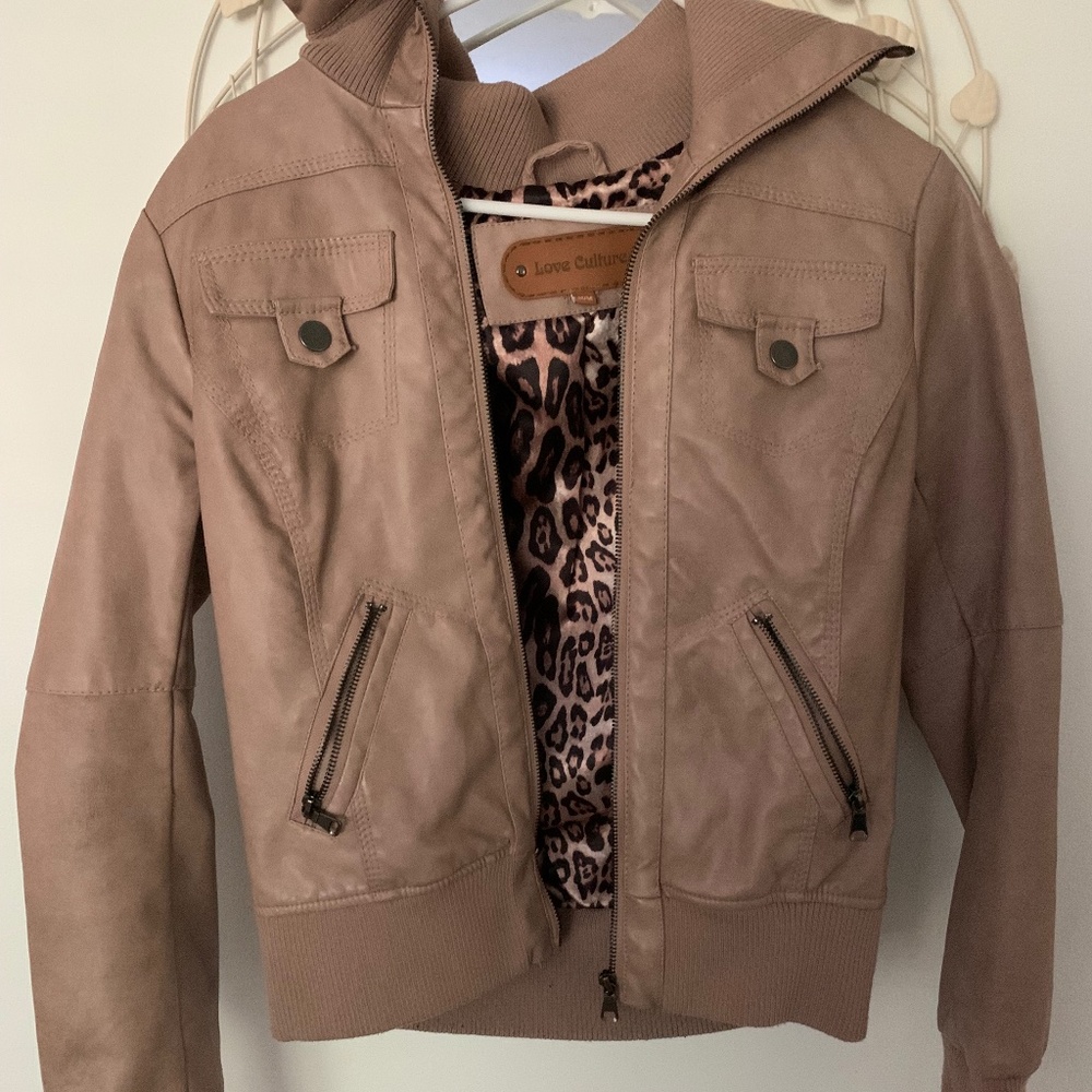 Love Culture - Artificial Leather Jacket